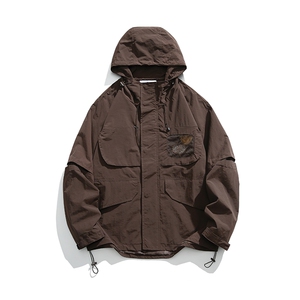 外27-2GANYOU日系纯色工装冲锋夹克JK57-P135图片