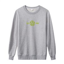 2021春秋季日系新款潮流印花男纯棉圆领青少年卫衣班服男P35，男装卫衣，星座217-4