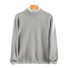 高品质男士羊绒衫简约圆领设计舒适保暖商务休闲，男装羊绒套衫，莺澜羊绒