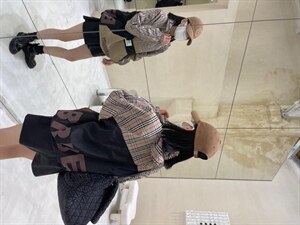 秋季新款套头拼接格子卫衣，女装卫衣/绒衫，88名店