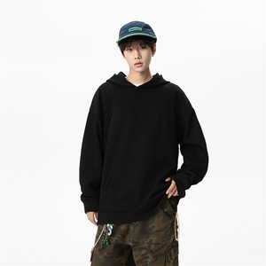 311B-1-9125-P37控69 时尚高街套头卫衣拼接宽松休闲百搭上衣,男装卫衣,星座311B-1