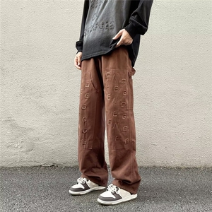 美式工装裤潮宽松oversize裤子男高街vibe休闲长裤N0537-P45图片