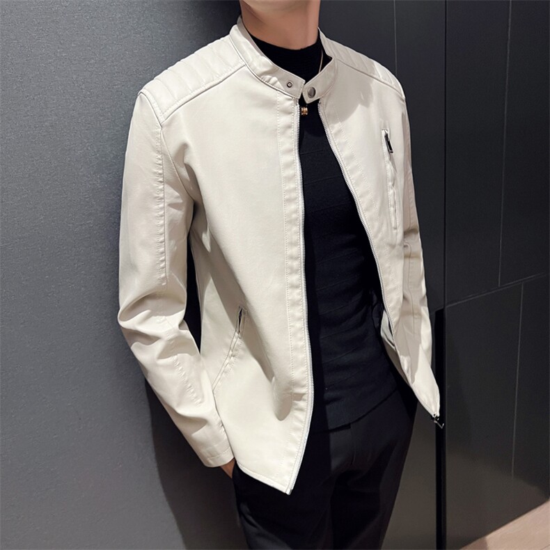 2023秋冬社会小伙PU皮衣男生机车皮夹克帅气休闲外套LE601-P95,男装皮衣,星座1105-3