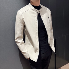 2023秋冬社会小伙PU皮衣男生机车皮夹克帅气休闲外套LE601-P95，男装皮衣，星座1105-3