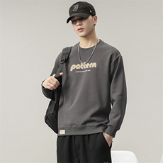 卫衣男2025秋时尚长袖套头衫男潮牌宽松卫衣外穿打底1015-P369，男装T恤，电商D215