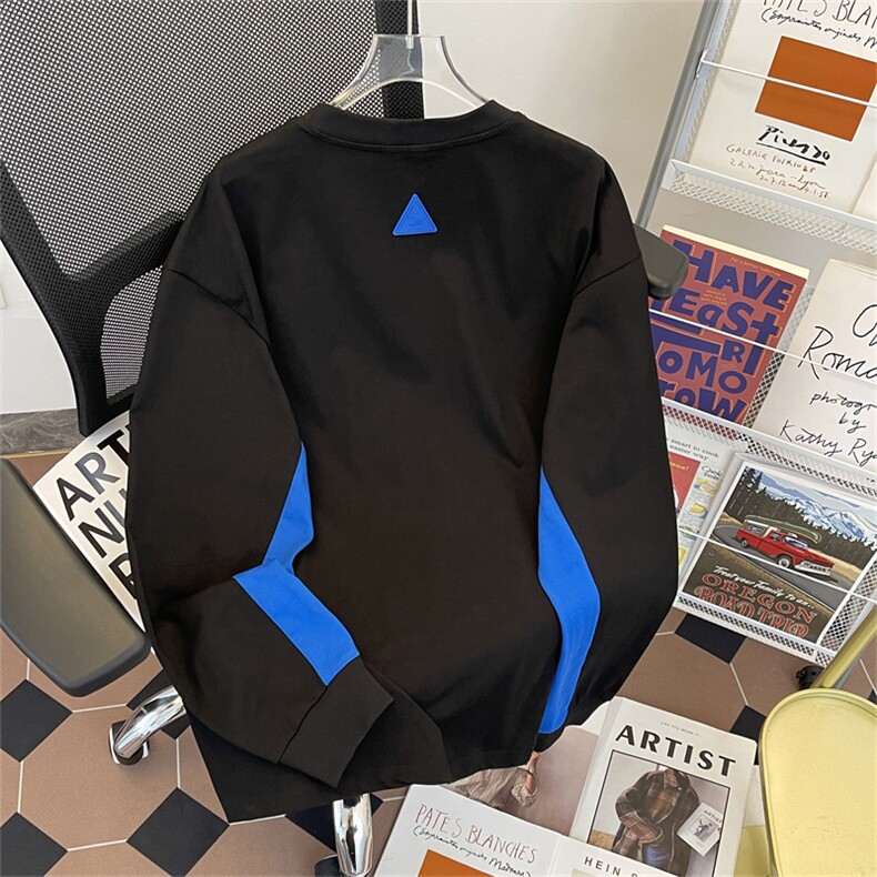 秋季新款港风美式拼色刺绣重磅220克圆领长袖卫衣潮insZW392-P45,男装卫衣,星座313A(原308A-2)