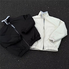 羊羔绒毛棉袄男士冬季2025新款加厚加绒连帽棉衣冬装情侣棉服外套，男装棉衣，四季星座505