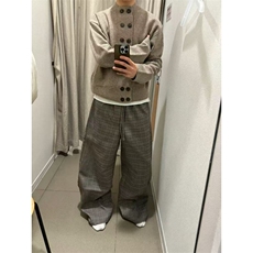 现货～复古老钱双排扣设计感针织开衫毛衣MY2578批68，男装针织衫/毛衣，星座1411A-6