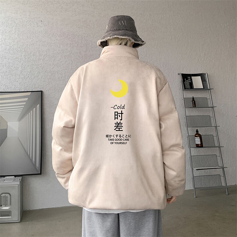 麂皮绒棉衣男大码立领棉袄子男羽绒棉服JM87047-P110图片