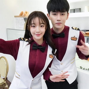 Q8780-2021新款空少空姐短款马甲外套服务生马甲图片
