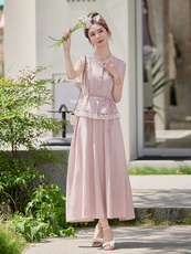 2025夏装新款时尚蕾丝花边套裙，女装套装/套裙，慕依路