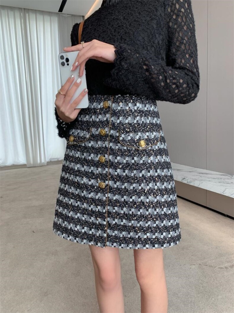 冬季新款半裙S—XXL，女装半身裙，束索