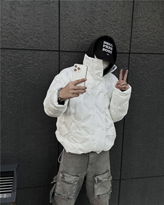 自家图现货！立领重磅棉服外套设计感小众棉衣R211-P118/已注册图片