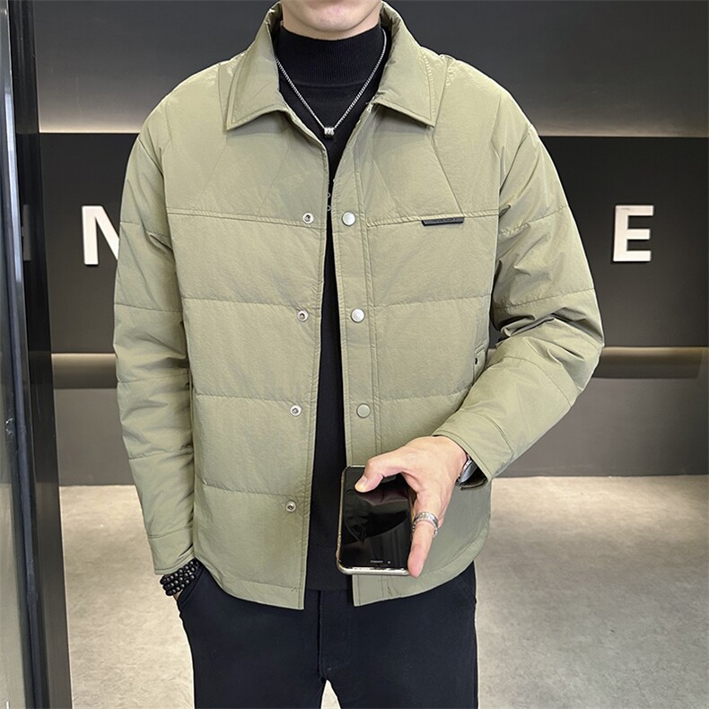 新标50绒白鸭绒冬季新款男士翻领休闲商务羽绒外套男S99908，女装短外套，星座310B-3