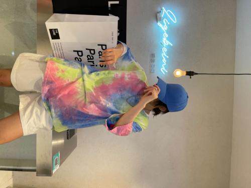 夏款扎染短袖T恤，女装T恤，郦歌贝妮