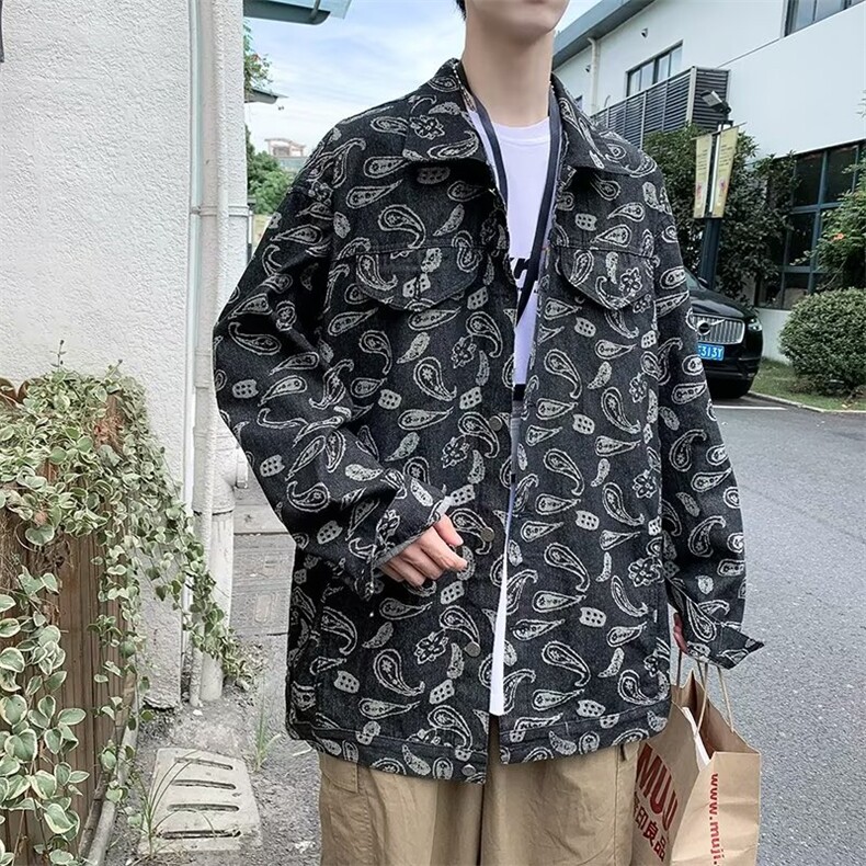男秋季外套潮牌街头夹克JK529P50图片