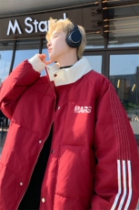 ！2025冬季新款男士字母印花立领棉衣情侣棉服外套MY209特P80，男装棉衣，电商B220