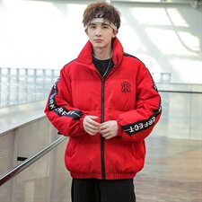 冬季外套2021年新款情侣面包服加厚短款棉服帅气潮A436-899，男装棉衣，电商A436
