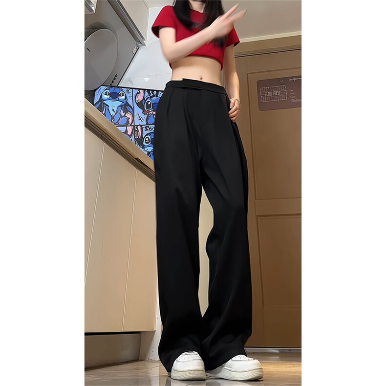 夏季冰丝魔术贴直筒垂感休闲西装裤A331特P40控68,男装西服套装,电商A309