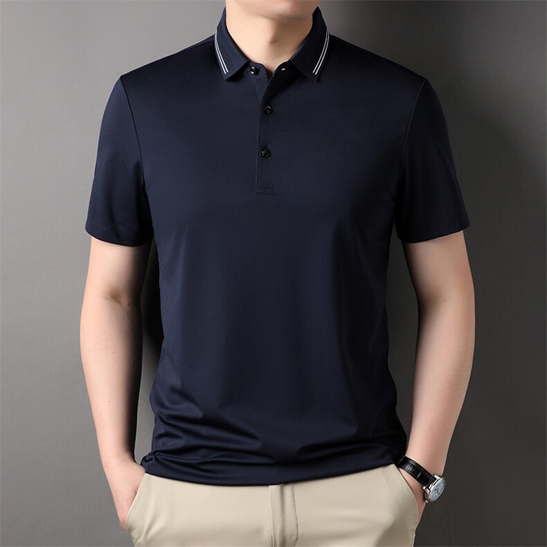 夏季新品休闲百搭宽松潮流翻领透气上衣男士短袖运动服HXF730-P83,男装Polo衫,星座1105-3