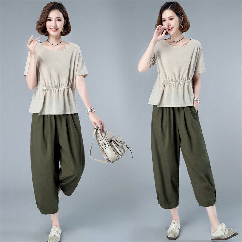 2026年夏装新款两件套装九分裤，女装套装/套裙，简韵佳