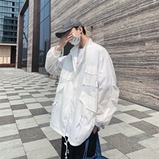F1029/P45防晒衣男士夏季户外薄款工装夹克男透气大码外套防晒衫，男装夹克，电商A141