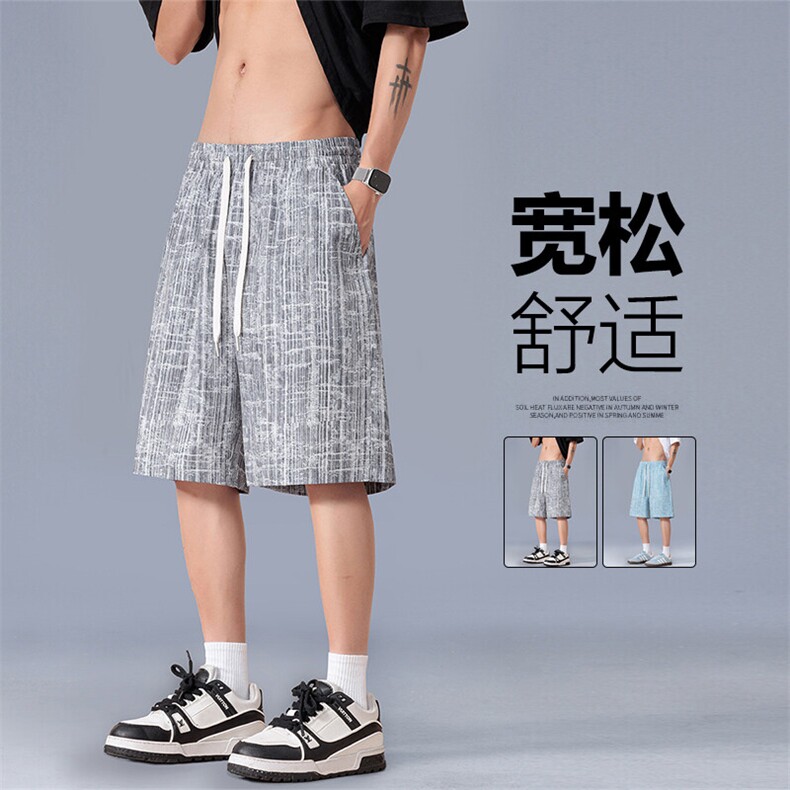 5580-P28控39大码夏季大码提花休闲短裤五分裤,男装牛仔裤,星座209