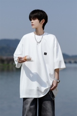 8XL-M重磅！特大码T潮牌上衣男中性华夫格短袖T恤DX304P25控39，男装T恤，电商D206-1