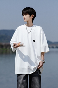 8XL-M 重磅！特大码T潮牌上衣男中性华夫格短袖T恤DX304P25控39图片