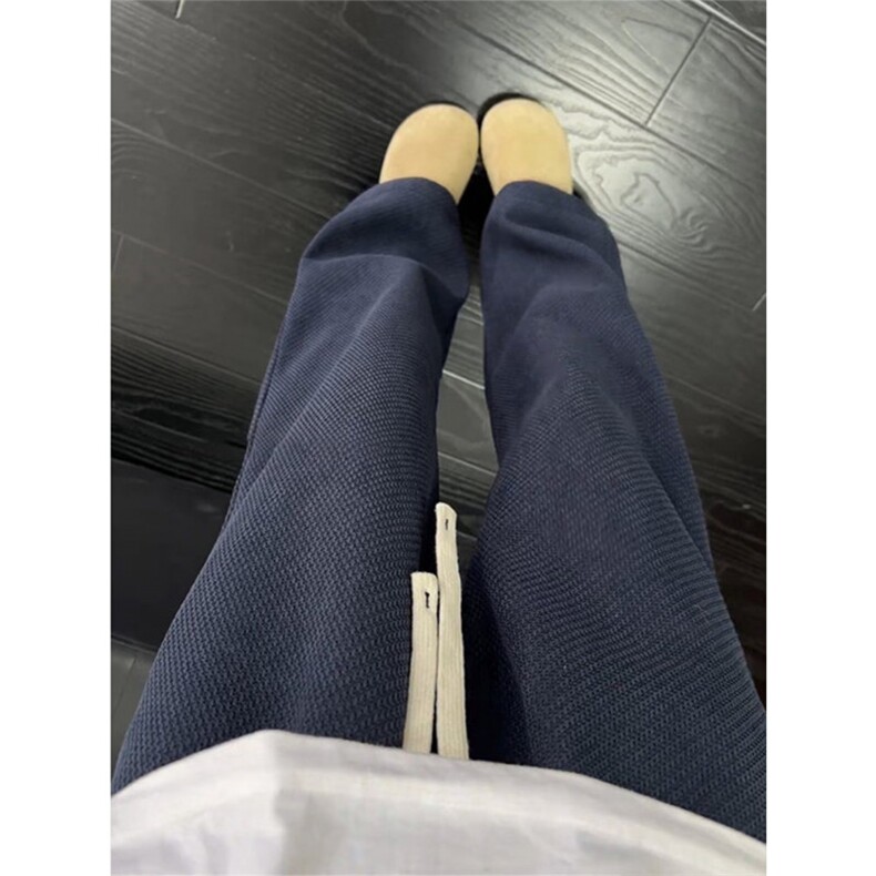 阔腿裤男女春秋季显瘦窄版拖地裤子流行宽松直筒休闲裤KC343,男装休闲裤,星座1116A（原606A-3）