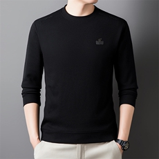 2026春季主推高品质男长袖圆领T恤中年时尚休闲上衣QP7602-P62，男装T恤，星座1105-3