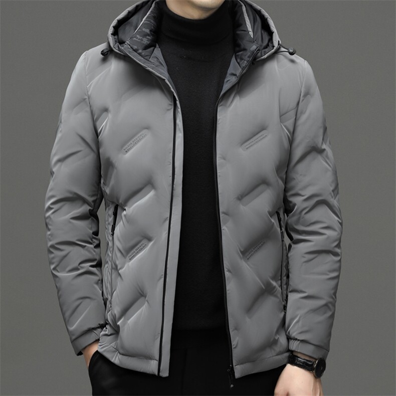 CSYR89625钱塘2020-2时尚休闲简约百搭中年男士连帽羽绒服P270，男装羽绒服，钱塘207-2