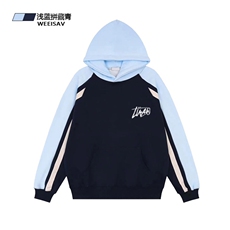 浅蓝色拼藏青