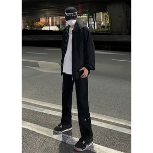 B221 美式ins高街暗黑小众个性铆钉小脚牛仔裤 LK23142-P65 控88图片