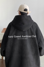 ！麂皮绒连帽卫衣直播品质重磅400克Aury印花JL7110-P45，男装卫衣，星座508（原C305）