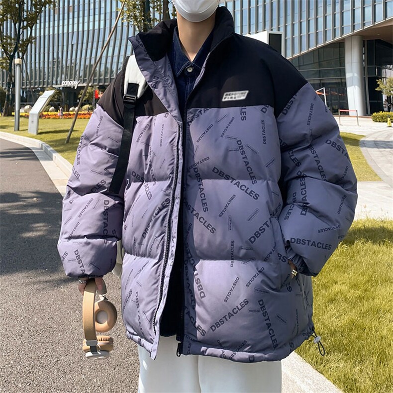 新款双面穿棉服宽松时尚港风青少年棉袄外套MY20815P-60图片