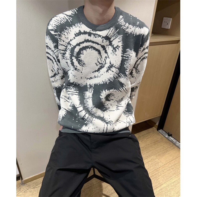 高品质男士套头毛衣圆领羊毛衫个性图案套头衫,男装针织衫/毛衣,星座510-1