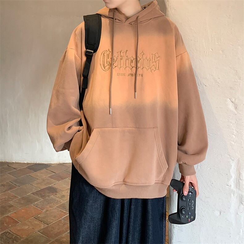 高点击加绒加厚卫衣男渐变色刺绣港风外套416B-WYJ296-P75限98,男装卫衣,星座416B-1