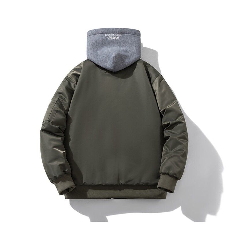 现货2色欧美街头酷炫棒球服飞行服夹克棉服外套,男装棉衣,电商A105
