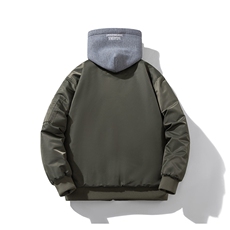 现货2色欧美街头酷炫棒球服飞行服夹克棉服外套，男装棉衣，电商A105