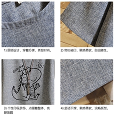 ZT71172-P35风复古亚短袖男t恤男半袖砖墙控48，男装T恤，电商A040A