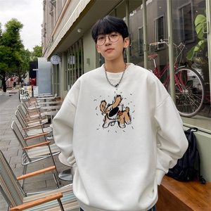 华夫格！华夫格上衣男圆领华夫格卫衣男大码长袖t恤男HY229-特P23图片