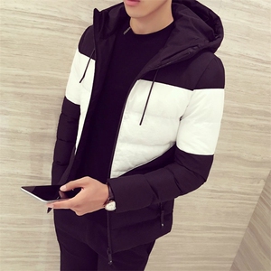2021新款加厚棉袄拼接连帽外套男青年棉服A313/MY33/P125168图片