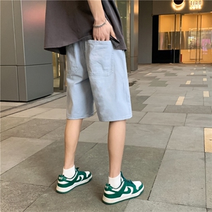 D093-P35控48   小众美式复古篮球裤子大码高街潮ins五分裤图片