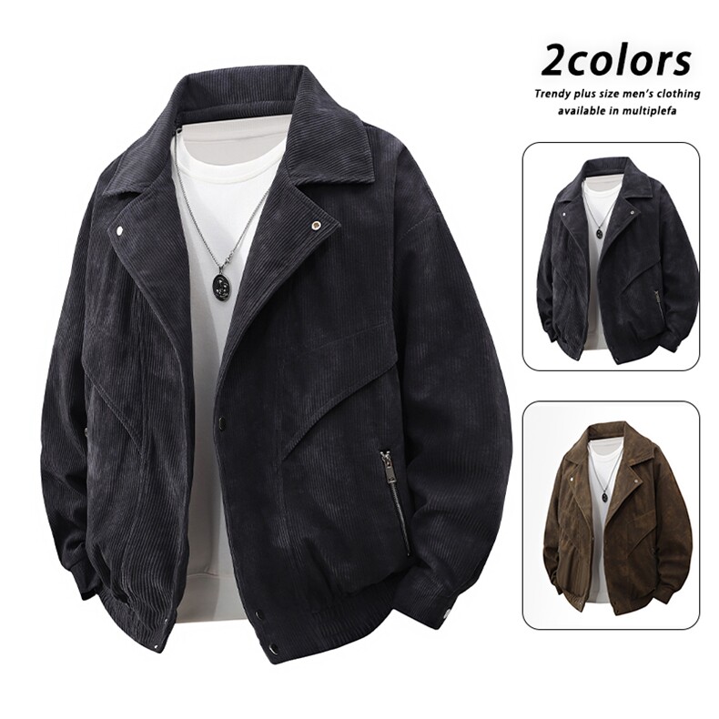 男士灯芯绒夹克外套2026新款春秋季薄款学生灯芯绒夹克958-P65，男装夹克，星座717