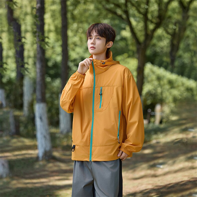 UPF50+有报告凉感轻薄透气宽松大码潮流防晒服DQC659-P48，男装防晒衣，电商B306