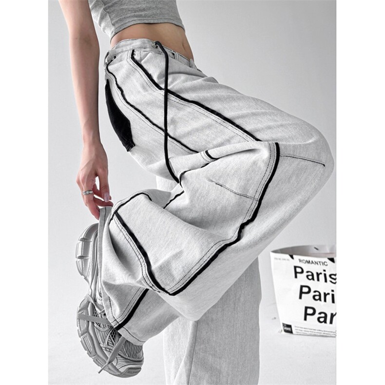 【有货】N7030CC-特P55美式复古拼接撞色宽松牛仔裤男女款，男装牛仔裤，星座1007（原301D）