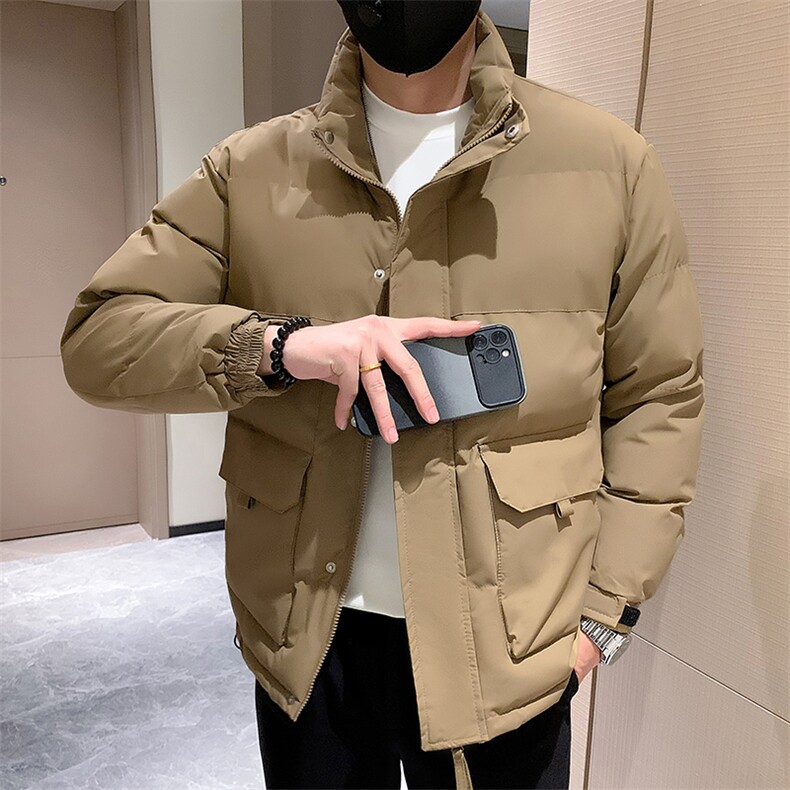 冬季工装潮流加厚韩版棉衣外套棉服小伙店主风MY923特P75,男装棉衣,星座301B-1