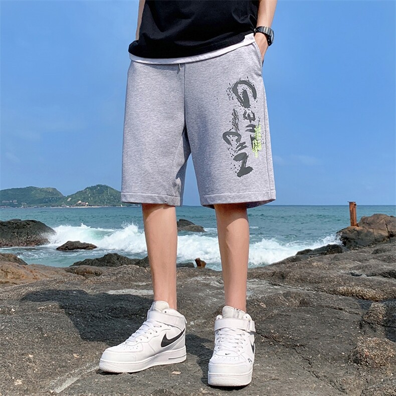 DD6451P28海景短裤男夏季宽松潮牌休闲五分薄款外穿运动夏装直筒,男装休闲裤,星座510A-1