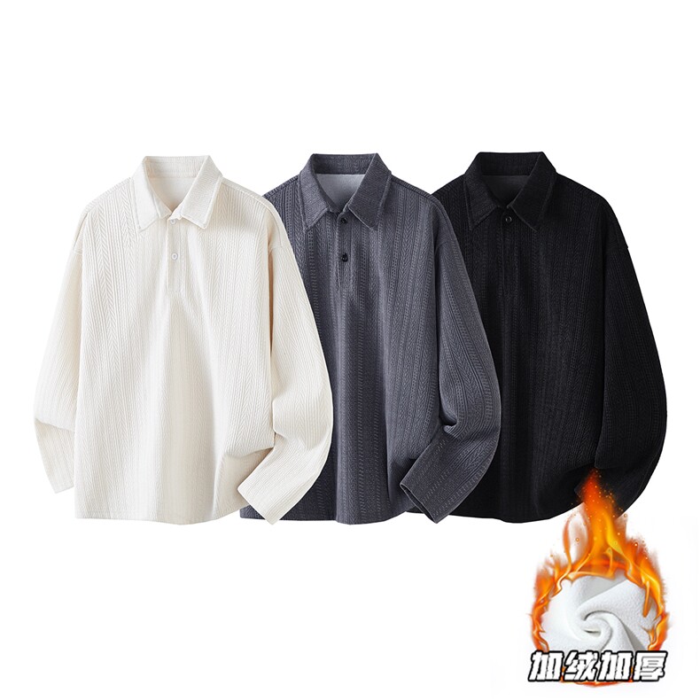 现货T1015-常规P35特控68加绒P40特大码麦穗条长袖卫衣白底图，男装卫衣，电商D232